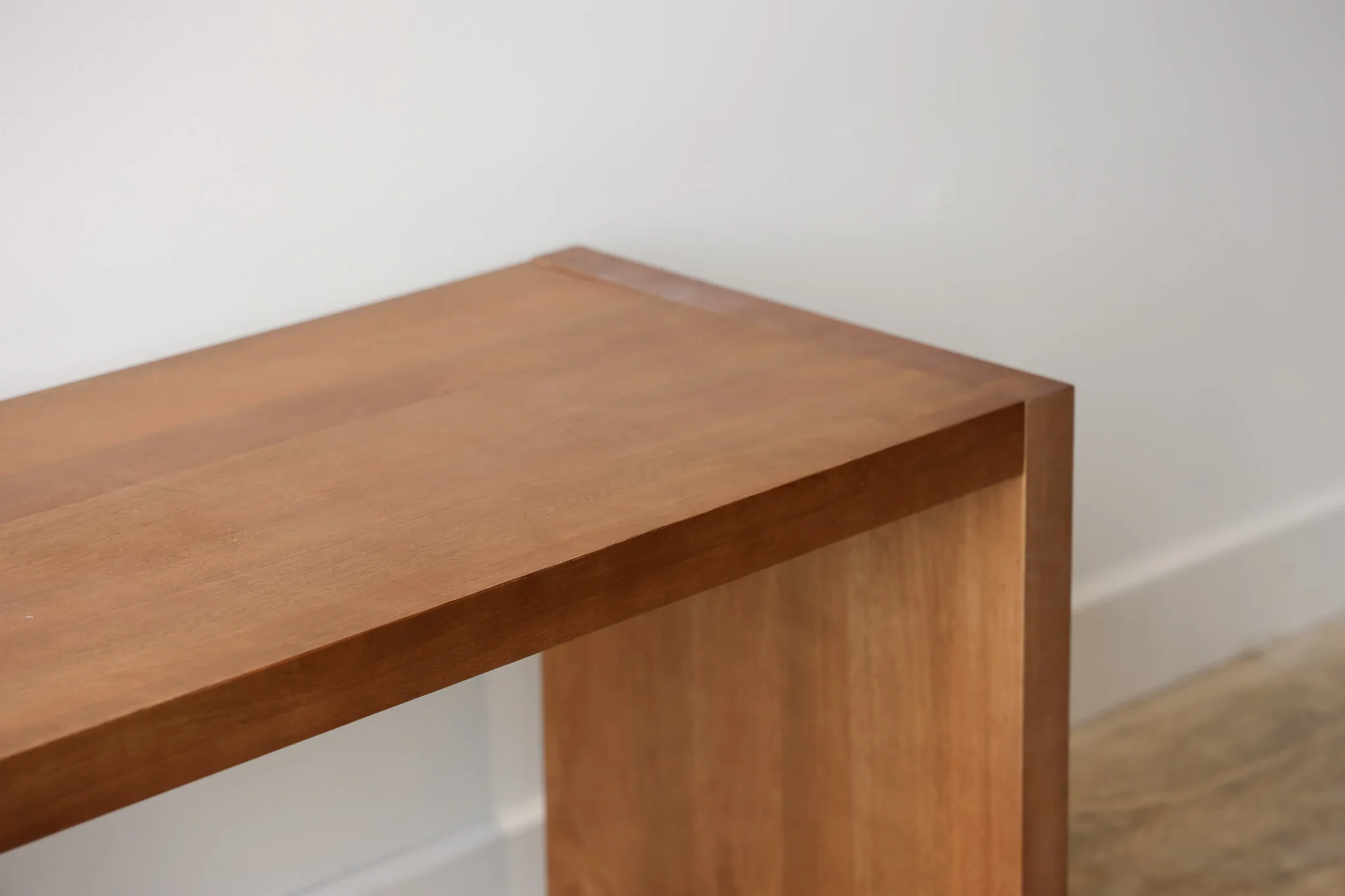 Dark Wood Over Ottoman Table - Image 11